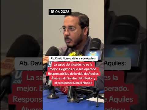 "La salud del alcalde de Guayaquil no es la mejor. Exigimos que sea operado": Abg. David Norero