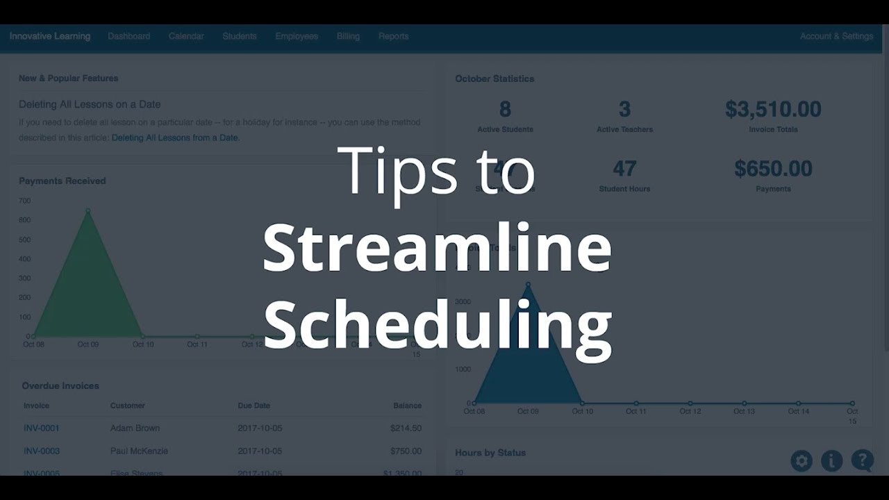 Tips to Streamline Scheduling