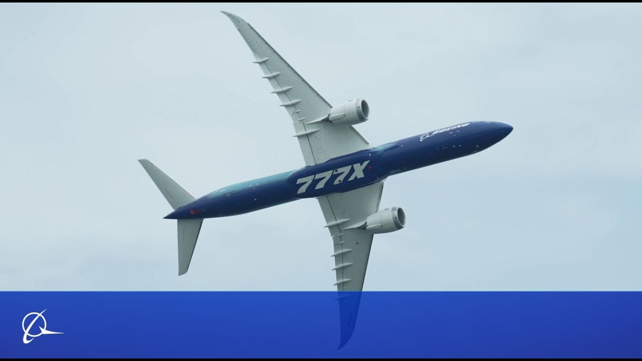 Boeing 777X Flying Display at Singapore Airshow 2022