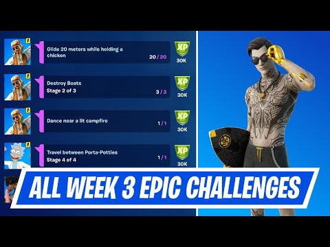 All Week 3 Epic Quest Challenges Guide in Fortnite - How to complete Week 3 Epic Quests in Season 7