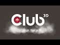 Club 3D CLUB3D Multi Stream Transport Hub DisplayPort 1.2 Quad Monitorius USB maitinamas