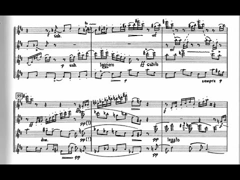 Ingolf Dahl - Serenade for Four Flutes (1960) [Score-Video]