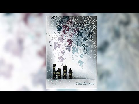 Little Village in Winter - A Lavinia Stamps Tutorial