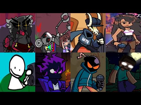 FNF Takeover but every turn another character sings it