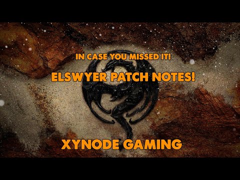 ESO - ELSWEYR PATCH NOTES LIVE STREAM - (15th April 2019)