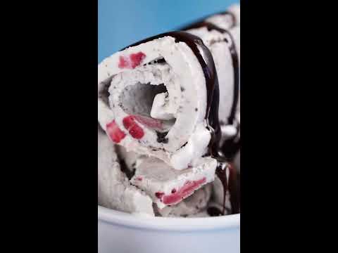 Rolled ice cream in 4 ways