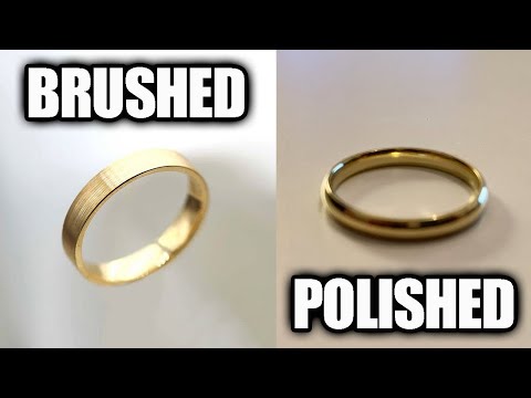 Don't Make This Mistake - Wedding Bands Brushed vs Polished Gold Finish