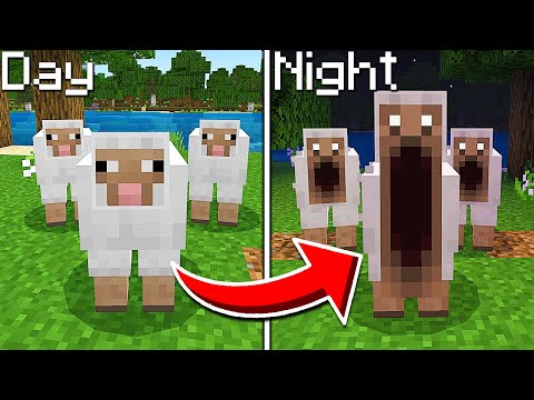 Terrifying Night Sheep in Minecraft
