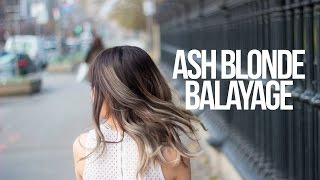 From Dark to Ash Blonde Balayage!