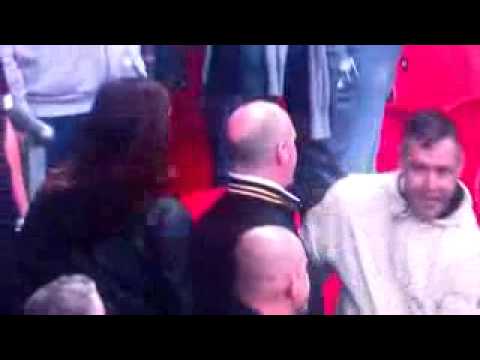 Stupid Millwall Fan Steals Policemans Hat And Fights Police  Millwall   Wigan 0 2 HD   2013 04 13