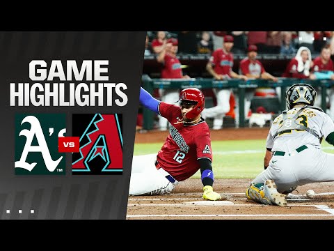 A's vs. D-backs Game Highlights (6/29/24) | MLB Highlights