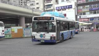 preview picture of video '【横浜市交通局】2-1566いすゞKL-LV280L1＠鶴見駅西口('12/10)'