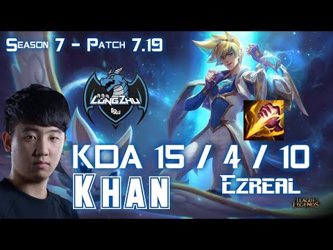 LZ Khan EZREAL vs ZAC Jungle - Patch 7.19 KR Ranked