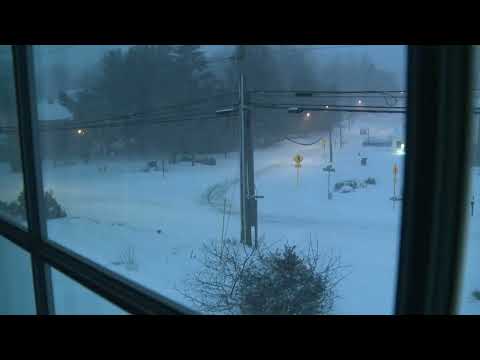 Blizzard time lapse: 24 hours of snow in Waterford, CT