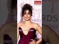 Sanya Malhotra Shines In Red Hot Dress FilmfareOTTAwards2022 Dangal