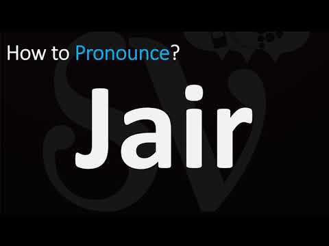 How to Pronounce Jair? (CORRECTLY)