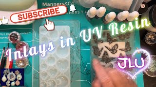Resin Project - Can Inlays Work in UV Resin Making Pendants? 🦋👩🏽🎨