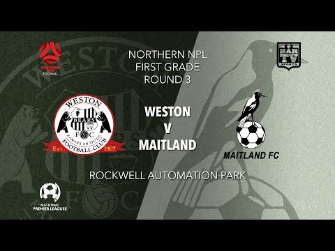 2019 NPL Northern NSW u20s and 1st Grade - Round 3 - Weston Workers Bears v Maitland Magpies
