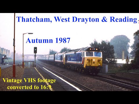 British Rail in the 1980s - Thatcham, West Drayton & Reading Stations - Autumn 1987