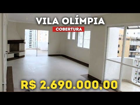 Vídeo do imóvel — Cobertura com 3 Quartos e 4 banheiros à Venda, 205 m² - VILA OLIMPIA