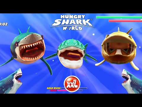 All Xxl Sharks Unlocked Hungry Shark World - New Shark Gameplay - Hungry Shark
