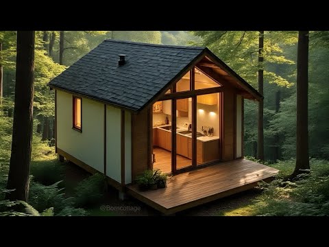 Tiny House Design : 13'x13' (4x4m) This Small House Will Melt Your Heart | Cozy & Sweet