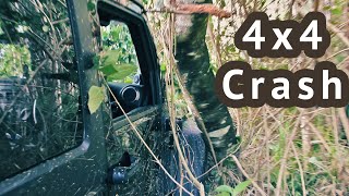 I crashed a Jeep Wrangler - Offroading 4x4 Fail accident
