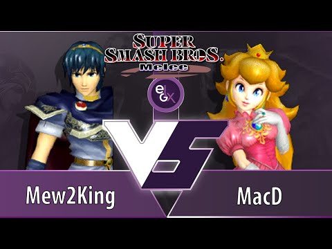 EGLX - Mew2King (Marth) vs MacD (Peach) - Winner's Semis - SSBM