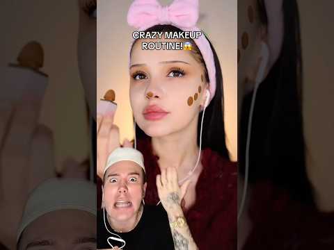 VERRÜCKTES MAKE-UP-TUTORIAL!😱 #makeuptutorial #makeuplook #makeuphacks #makeupshorts #beautyhacks