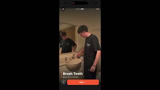 App interface walkthrough MDP (Cognitive routine organiser
