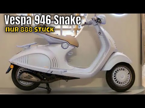 2025 Vespa 946 Snake: Limited edition snake design and 125 cc power