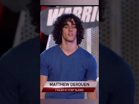 Matthew Derouen's Shocking Stage 1 Fail - American Ninja Warrior 2012