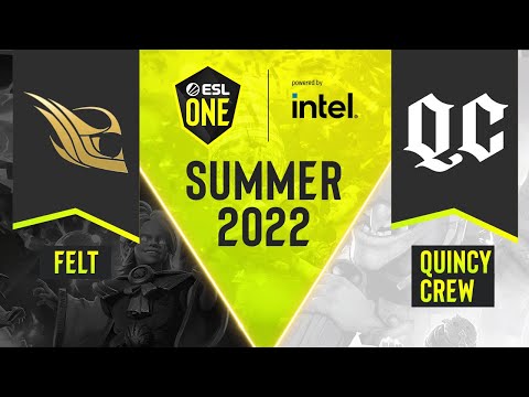 Dota2 - Quincy Crew vs. felt - Game 2 - DPC NA Tour 3 - ESL One Summer 2022