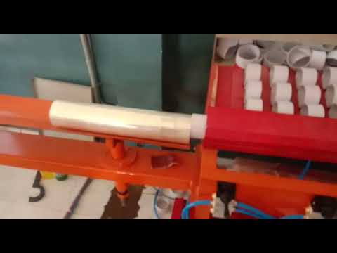 Automatic paper core loader unloader machine