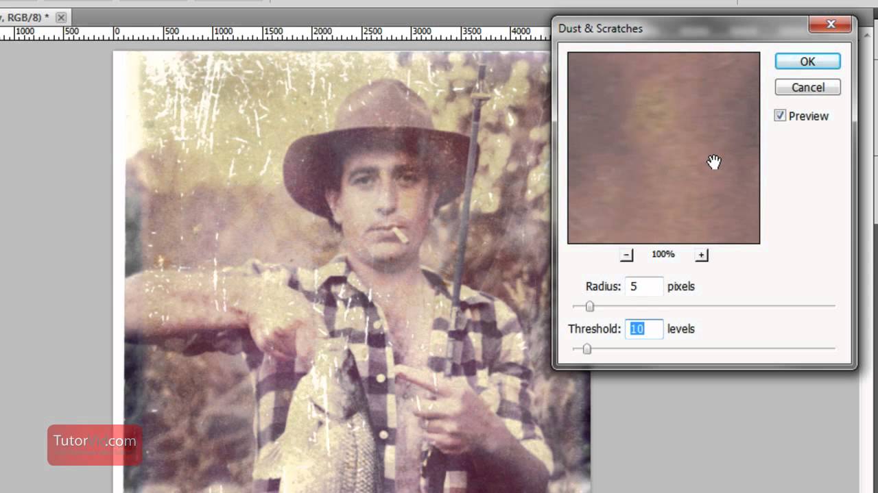 Photoshop Tutorial - How to Repair an Old Photo [In Depth] Intermediate