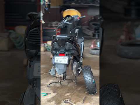 upgrade tyre size 120 profile tvs ntorq 125🔥🔥 #shorts #viral #automobile