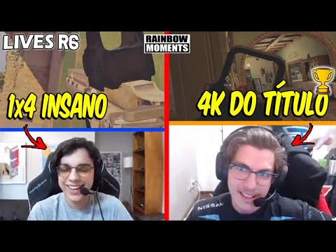 CLUTCH 1X4 INSANO DO S3XY, ASTRO FAZENDO O 4K DO TÍTULO, BALA DO LAGONIS- MELHORES MOMENTOS LIVES R6