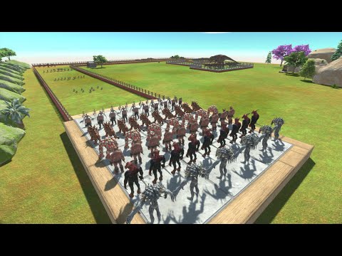 Infernals Challenge vs Carnivore Dinosaurs Stage - Animal Revolt Battle Simulator