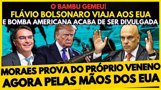 🚨URGENTE! FLAVIO BOLSONARO VAI AOS EUA E B0MBA AMERICANA PARA MORAES MUDA TUDO!