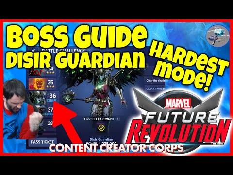 Easy 1 Shot!! Disir Guardian HARDEST mode Battle Challenge Level 36 Guide - Marvel Future Revolution