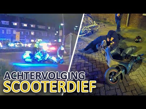 Politie | Achtervolging | Gestolen scooter/brommer | Extra video 10 jaar YouTube