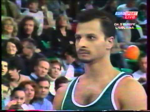 Robert GAL (HUN) vault - 2004 Europeans Ljubljana EF