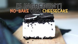 노오븐! 다섯가지 재료로 오레오 치즈케이크 만들기 [5 INGREDIENT] NO-BAKE OREO CHEESECAKE | hanse한세 (ASMR COOKING)