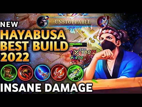 Hayabusa insane damage build 2022 | Hayabusa best build and emblem 2022 | mlbb