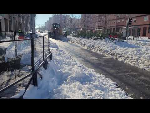 Nevada en Vaderrivas Vicalvaro enero 2021