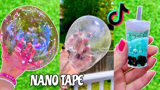 NANO TAPE CRAFTS & SQUISHY! 🫧✂️  How to Make a DIY Nano Tape Bubble Compilation