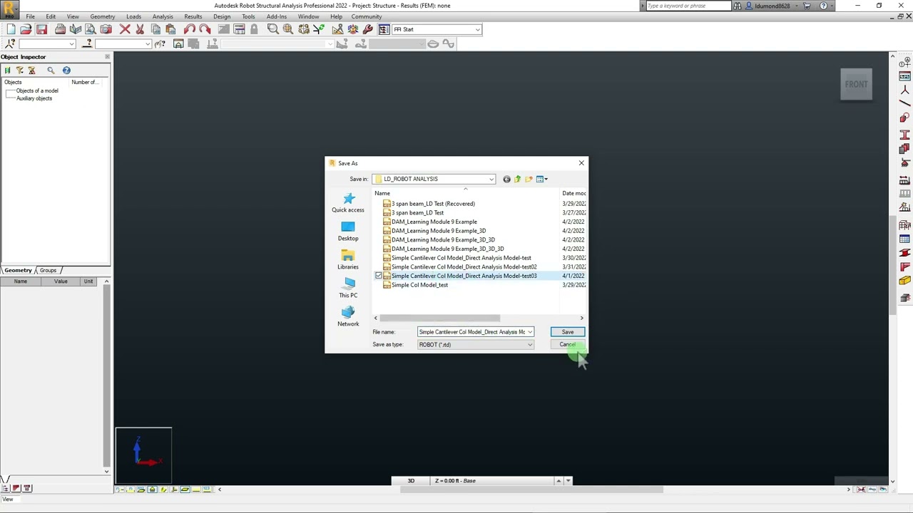 Robot Structural Analysis-DAM