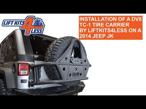 How To Install DV8 TC-1 Tire Carrier By Liftkits4less On A Jeep JK