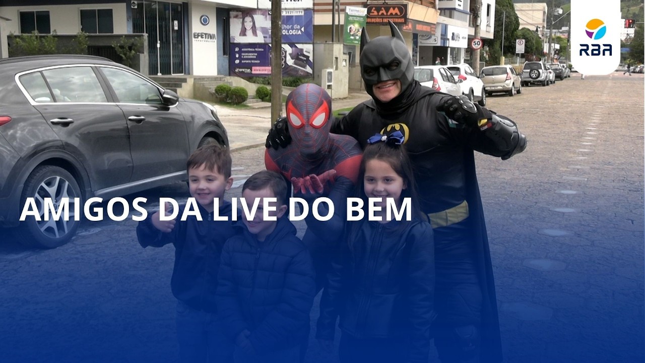 Super-heróis entram em cena por uma boa causa