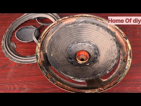 How to repair 15 inches Midrange speaker, speaker restoration